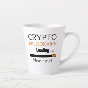 Tasse Latte Crypto Millionaire Loading funny trading nft