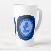 TASSE LATTE CRYPTO-MONNAIE LITECOIN (Angle droit)
