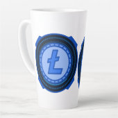 TASSE LATTE CRYPTO-MONNAIE LITECOIN (Angle gauche)