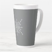 Tasse Latte Crystalized Snowflake (Angle droit)