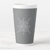 Tasse Latte Crystalized Snowflake (Devant)