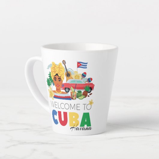 Tasse Latte Cuba (Angle gauche)