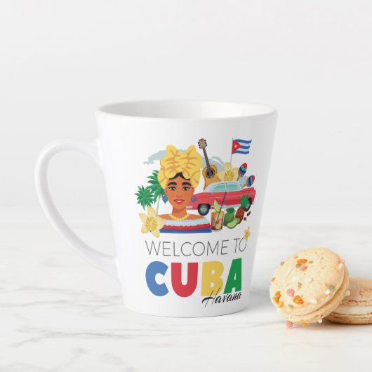 Tasse Latte Cuba (En situation)