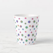 Tasse Latte Cueille une petite fleur  (Devant)