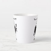 Tasse Latte Cuisine de caractères de chef amusant (Devant)