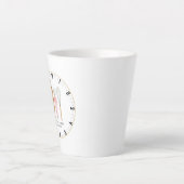 Tasse Latte Cuisinier Pâtissier Personnalisé Temps De Cuisiner (Devant)