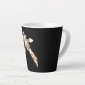Tasse Latte Curieuse Giraffe Funny Zoo Animal Costume Cadeau (Angle droit)