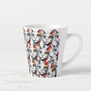 Tasse Latte Curieux Kitty