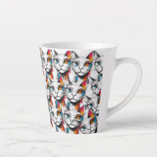 Tasse Latte Curieux Kitty