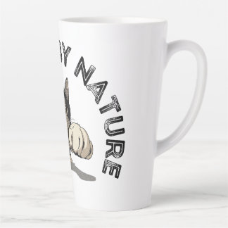 Tasse Latte Curieux Par Nature Punching Design de chat