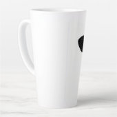 Tasse Latte Curiosité de vache en gros plan (Angle gauche)