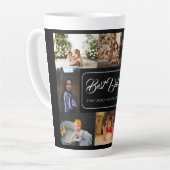 Tasse Latte Custom 8 Photo Collage Meilleure bouteille d'eau p (Angle gauche)