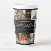 Tasse Latte Custom 8 Photo Collage Meilleure bouteille d'eau p (Devant)