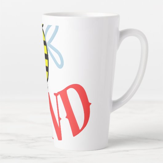 Tasse Latte Custom Bee Kind Personalized Gift  (Droite)