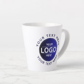 Tasse Latte Custom Business Brand Logo (Angle droit)