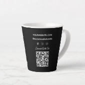 Tasse Latte Custom Business Logo Corporate Company Modern Cool (Angle droit)
