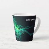 Tasse Latte Custom Doctor Nurse Biological Cell Science Art (Angle droit)