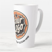 Tasse Latte Custom Logo and Text Business (Angle droit)