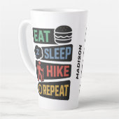 Tasse Latte Custom Name Hiking (Angle gauche)