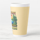 Tasse Latte Custom Outdoor Nature Scene Pixel Art Graphic  (Devant)