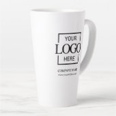 Tasse Latte Custom Small Business Logo Personalized Branded (Angle droit)