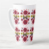 Tasse Latte Custom Spring Butterfly Floral Gift  (Angle gauche)