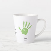 Tasse Latte Custom Two handprints We love you, Mommy!  (Droite)