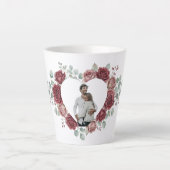 Tasse Latte Custome Couple Photo (Devant)