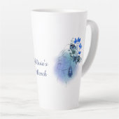 Tasse Latte Customisé, mars, Aquamarine Serenity (Angle droit)