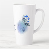 Tasse Latte Customisé, mars, Aquamarine Serenity (Droite)