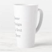 Tasse Latte Customizable Your Design or Text Here Personalized (Angle droit)