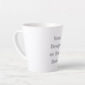 Tasse Latte Customizable Your Design or Text Here Personalized (Angle gauche)