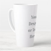 Tasse Latte Customizable Your Design or Text Here Personalized (Angle gauche)