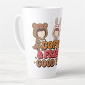 Tasse Latte Cute Animal Friends Coffee Lovers (Angle gauche)