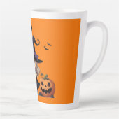 Tasse Latte Cute, anime sorcière Halloween (Droite)