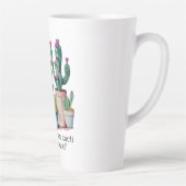 Tasse Latte Cute aquarelle cactus succulents dans les pots (Droite)