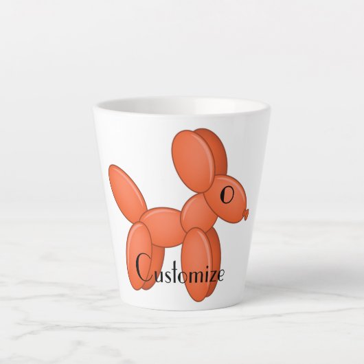 Tasse Latte Cute Balloon Chien Thunder_Cove (Devant)