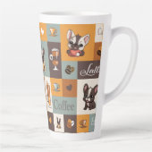 Tasse Latte Cute Bulldog Coffee Love (Droite)