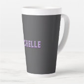 Tasse Latte Cute Calligraphy Créative tendance Nom personnalis (Angle droit)