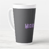 Tasse Latte Cute Calligraphy Créative tendance Nom personnalis (Angle gauche)