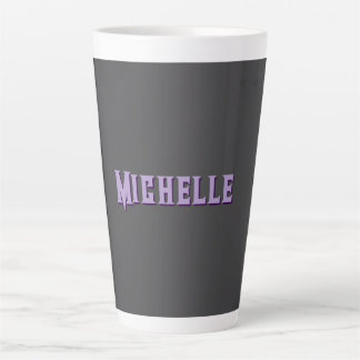 Tasse Latte Cute Calligraphy Créative tendance Nom personnalis