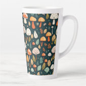 Tasse Latte Cute champignons feuille cottage design (Droite)