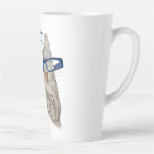 Tasse Latte Cute Chat Dessin Vibes Pawsitive Positivité (Droite)