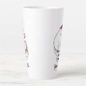 Tasse Latte Cute Christmas cat couples in love minimalist  (Devant)