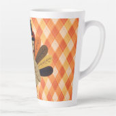 Tasse Latte Cute, classique/vintage Thanksgiving Turquie (Droite)