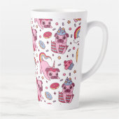 Tasse Latte Cute dog pattern for dog lovers (Droite)