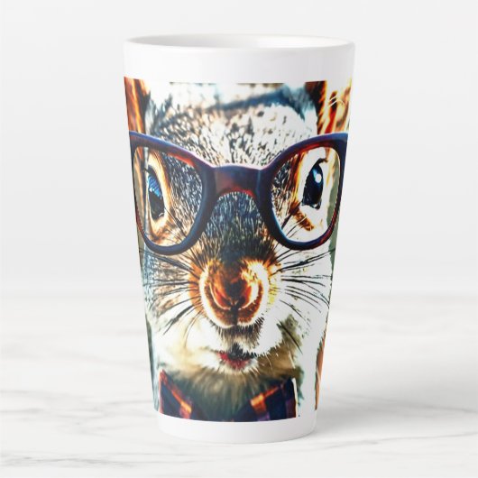 Tasse Latte Cute écureuil (Devant)