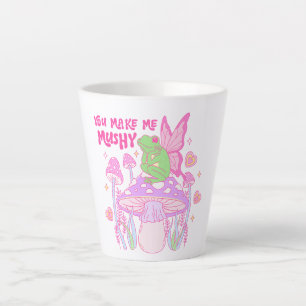 Tasse Latte Cute grenouille et champignon - Vous me faites bou