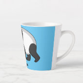Tasse Latte Cute happy panda bear with flower cartoon (Droite)