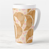 Tasse Latte Cute Kawaii Bakery Happy Croissant Pastel (Angle droit)